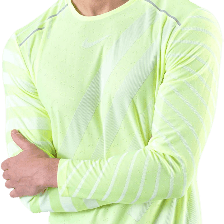 Tech Knit Cool LS White/Green