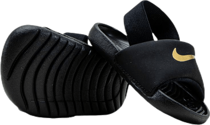 Kawa Baby/Toddler Slides BLACK/METALLIC GOLD