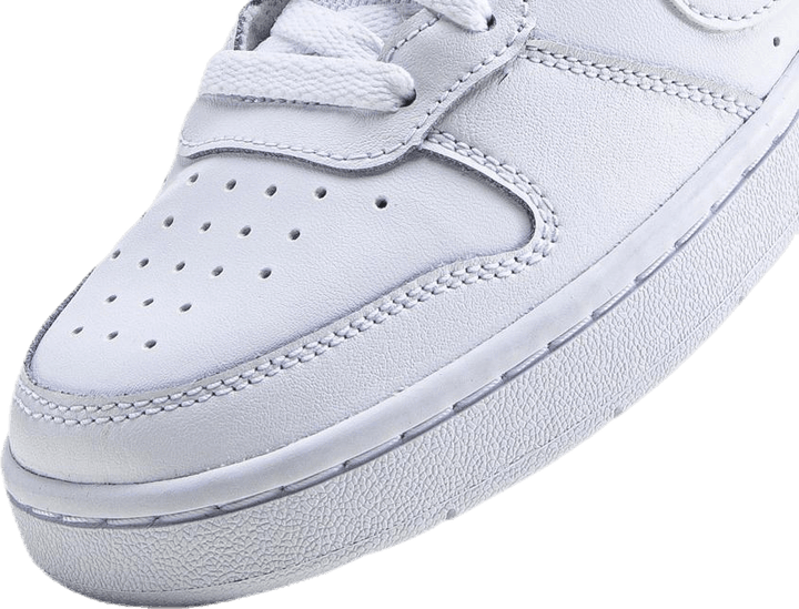 Court Borough Mid 2 Big Kids' Shoes WHITE/WHITE-WHITE