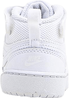 Buty Court Borough Mid 2 dla niemowląt i małych dzieci BIAŁY/BIAŁY-BIAŁY