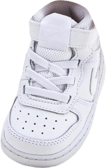 Buty Court Borough Mid 2 dla niemowląt i małych dzieci BIAŁY/BIAŁY-BIAŁY
