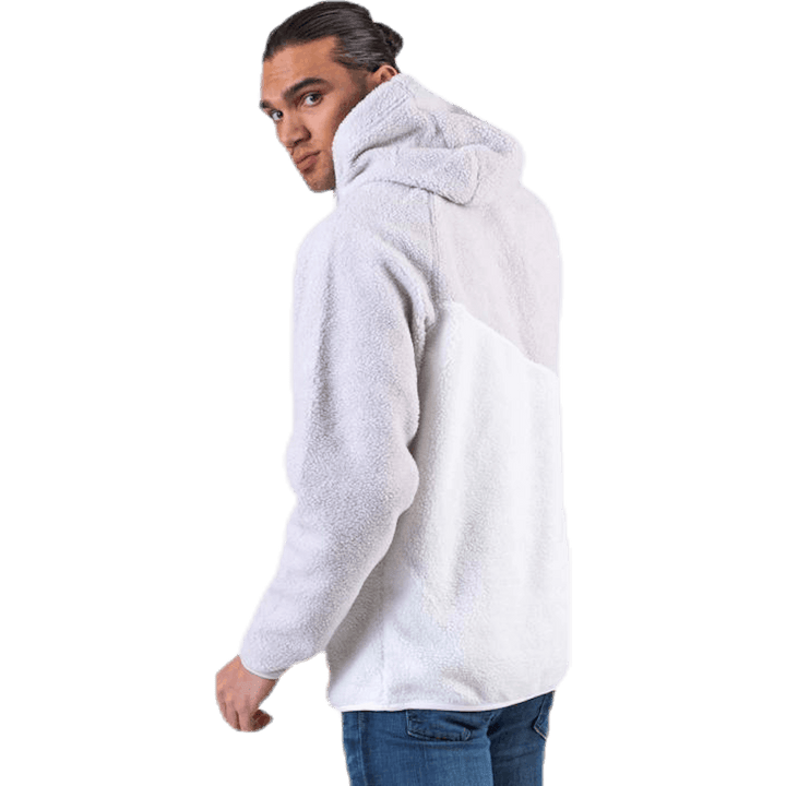 Mikina s kapucí Swoosh Fleece White/Grey