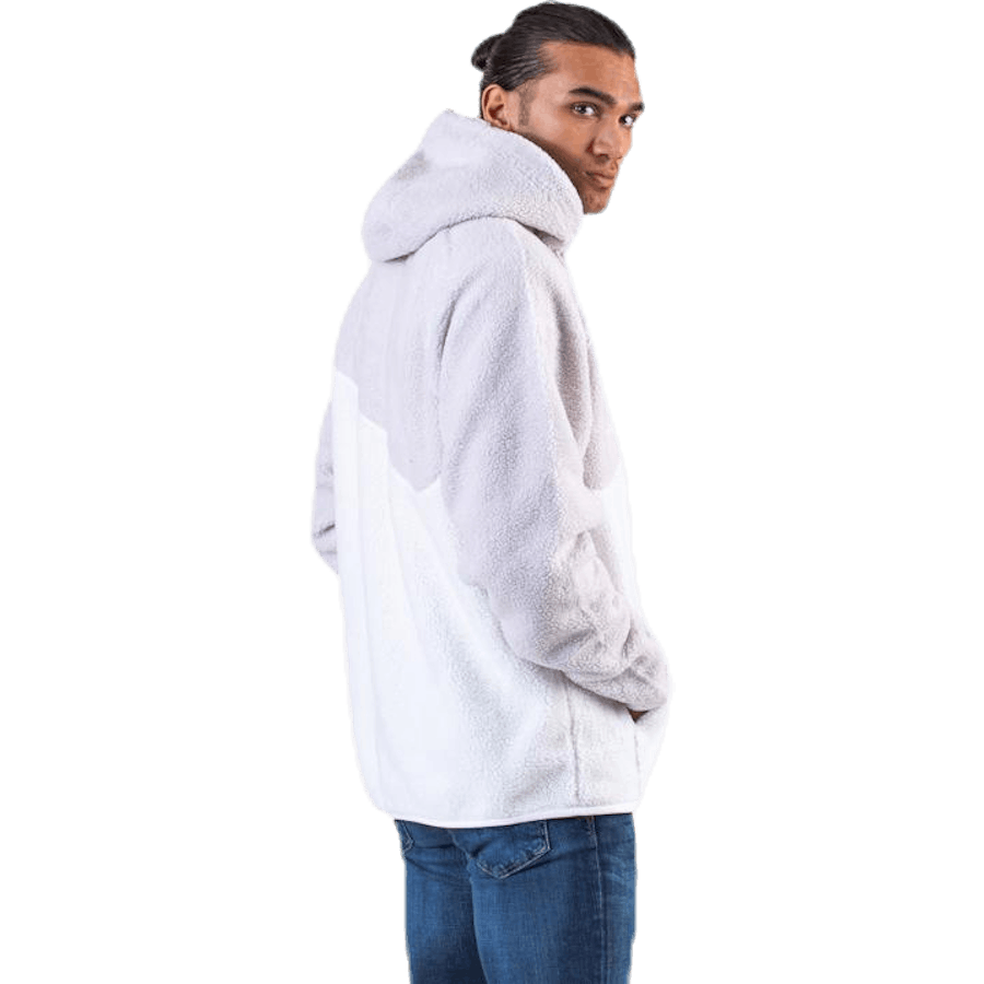 Mikina s kapucí Swoosh Fleece White/Grey