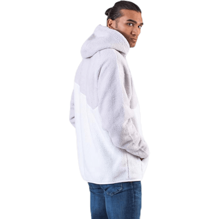 Mikina s kapucí Swoosh Fleece White/Grey