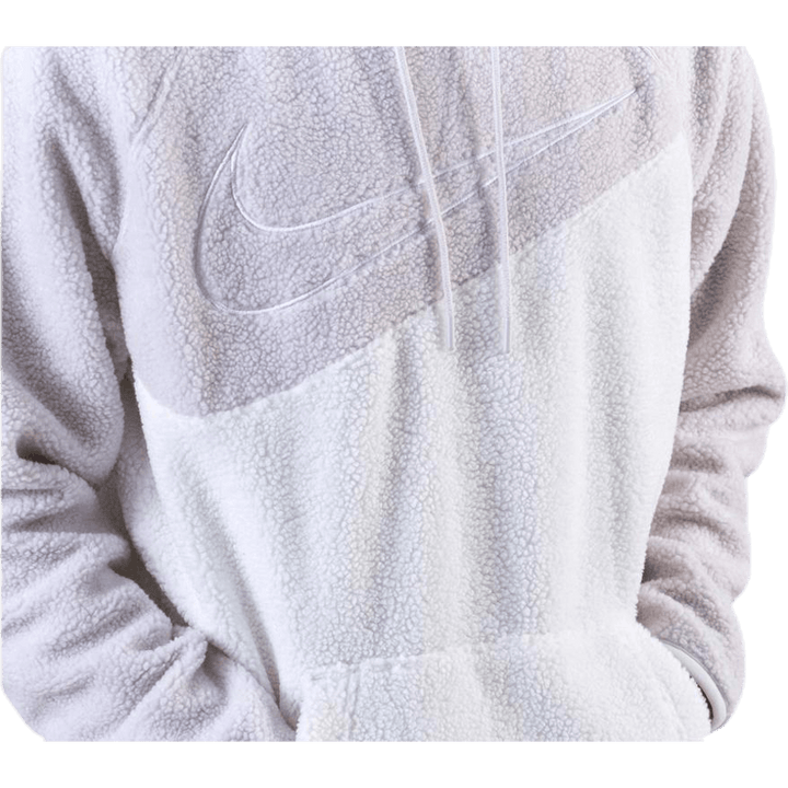 Mikina s kapucí Swoosh Fleece White/Grey