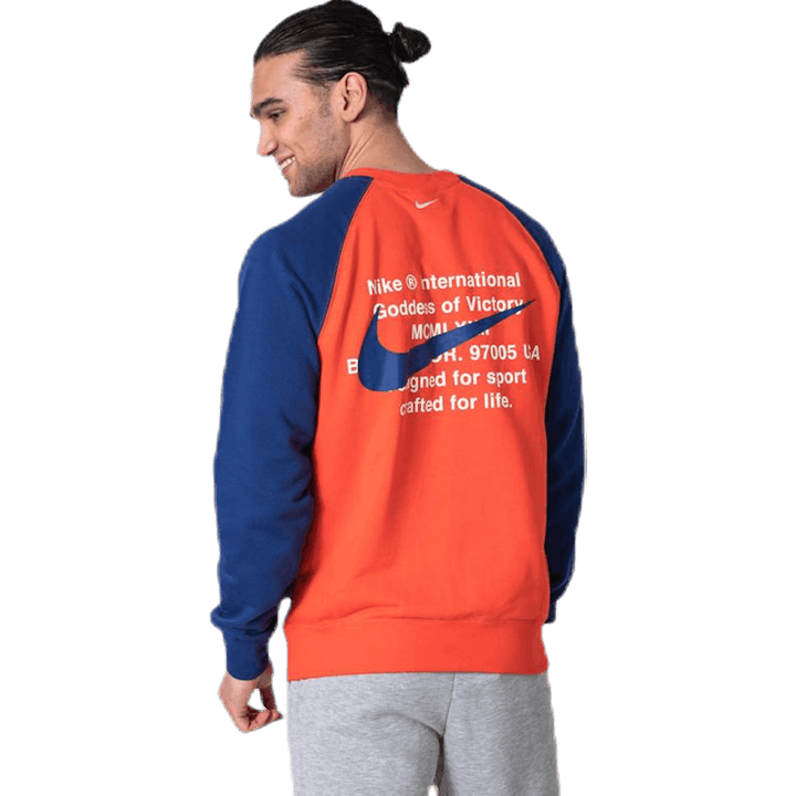 Swoosh Crew FT Orange/Blue