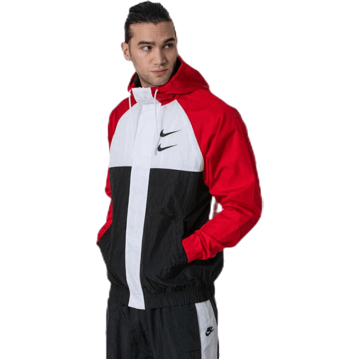 Nsw Swoosh Jkt Hd White/Black/Red
