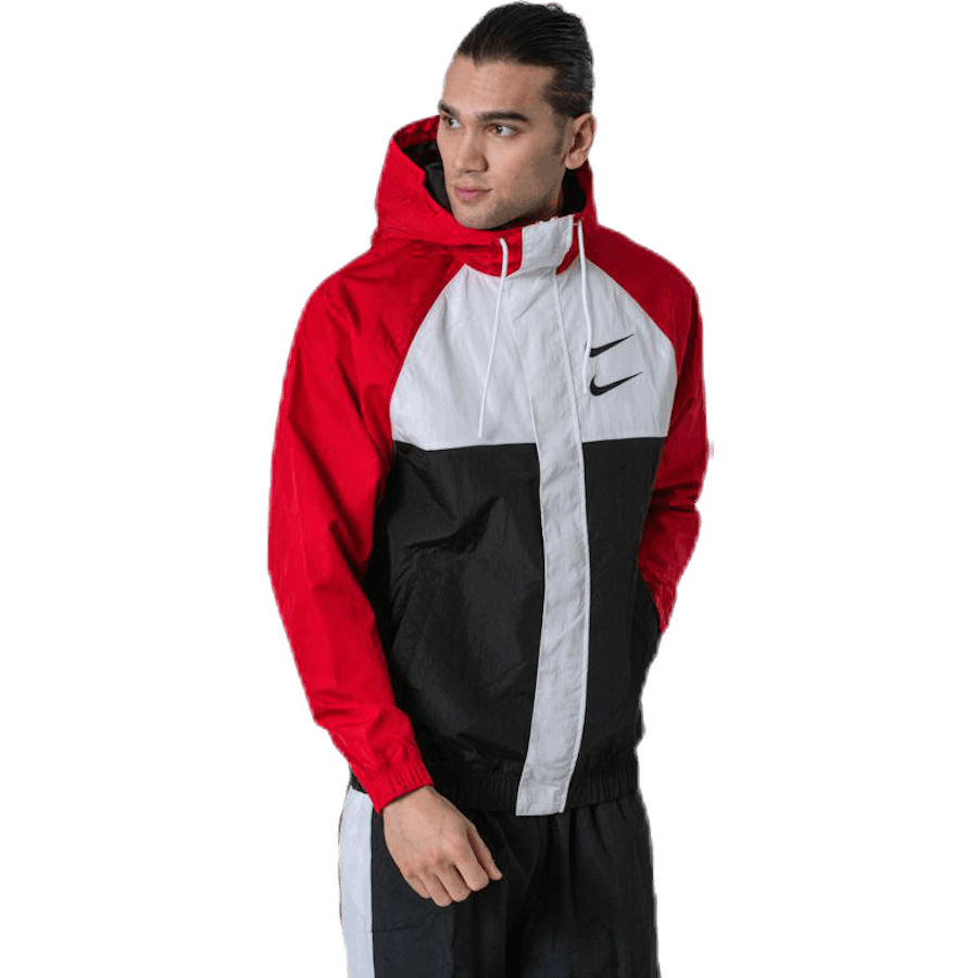 Nsw Swoosh Jkt Hd White/Black/Red