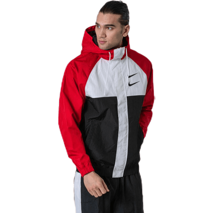 Nsw Swoosh Jkt Hd White/Black/Red