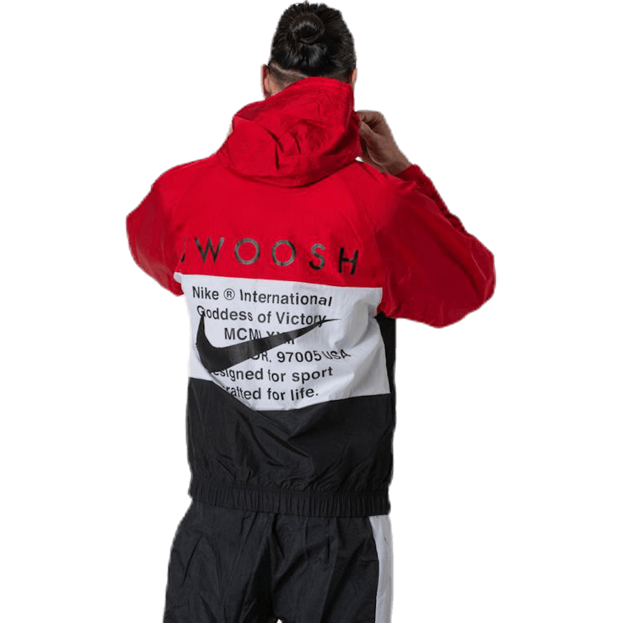 Nsw Swoosh Jkt Hd White/Black/Red