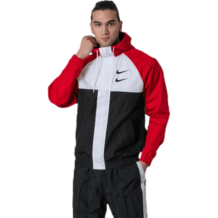 Nsw Swoosh Jkt Hd White/Black/Red