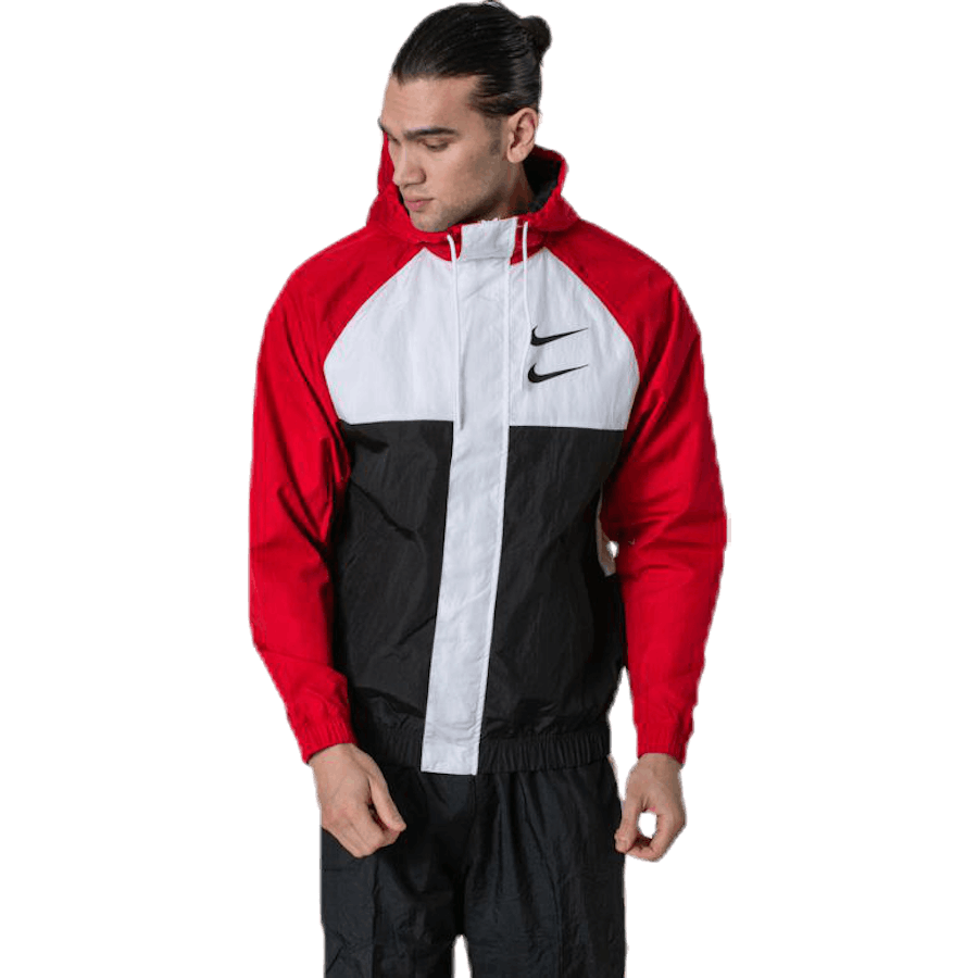 Nsw Swoosh Jkt Hd White/Black/Red