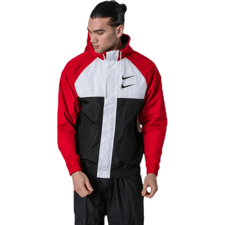 Nsw Swoosh Jkt Hd White/Black/Red