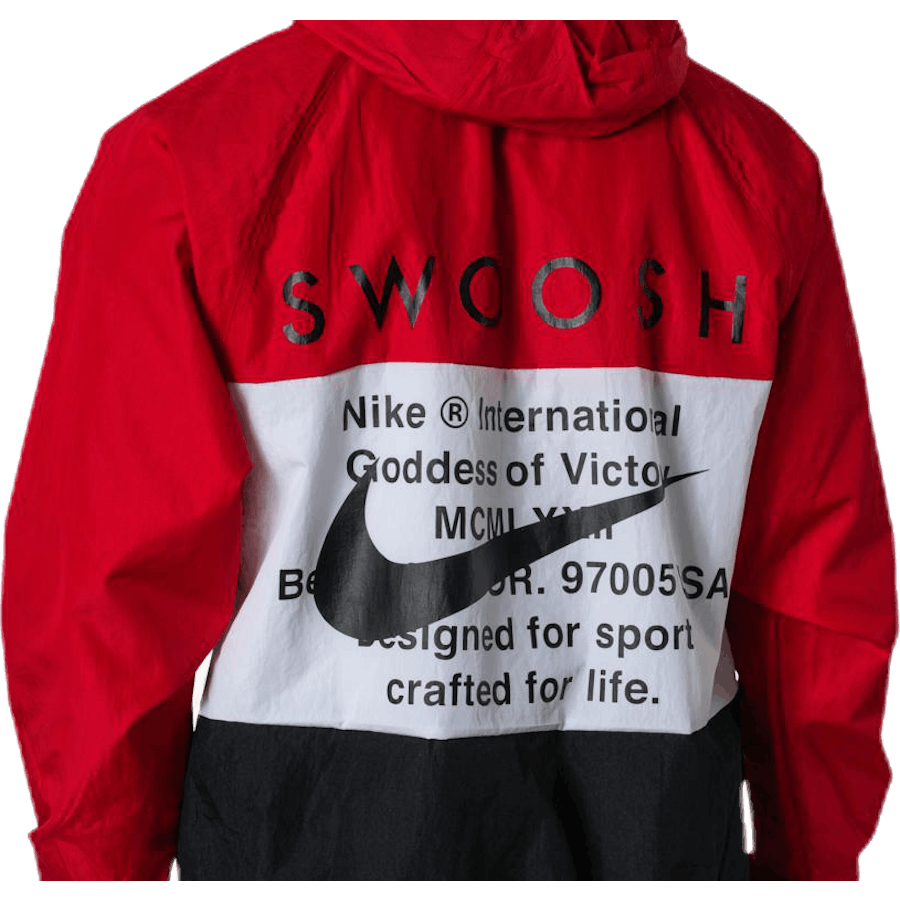Nsw Swoosh Jkt Hd White/Black/Red