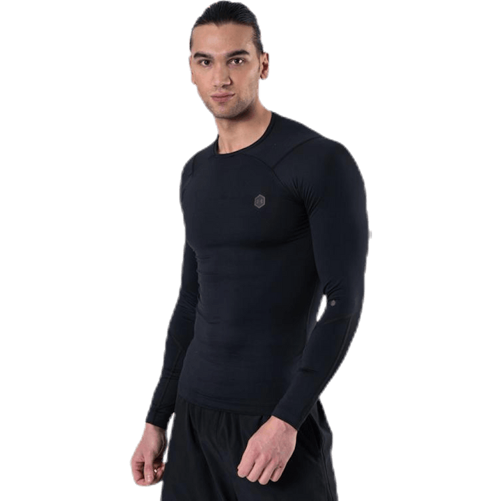 Ua Hg Rush Compression Ls Black