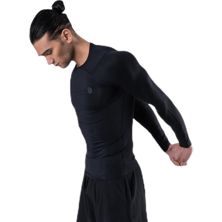 Ua Hg Rush Compression Ls Black