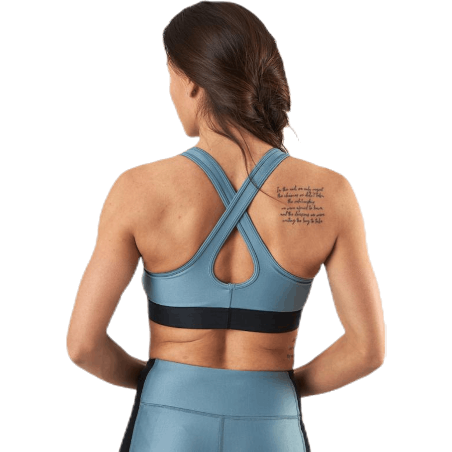 Armour Mid Crossback Bra Blue