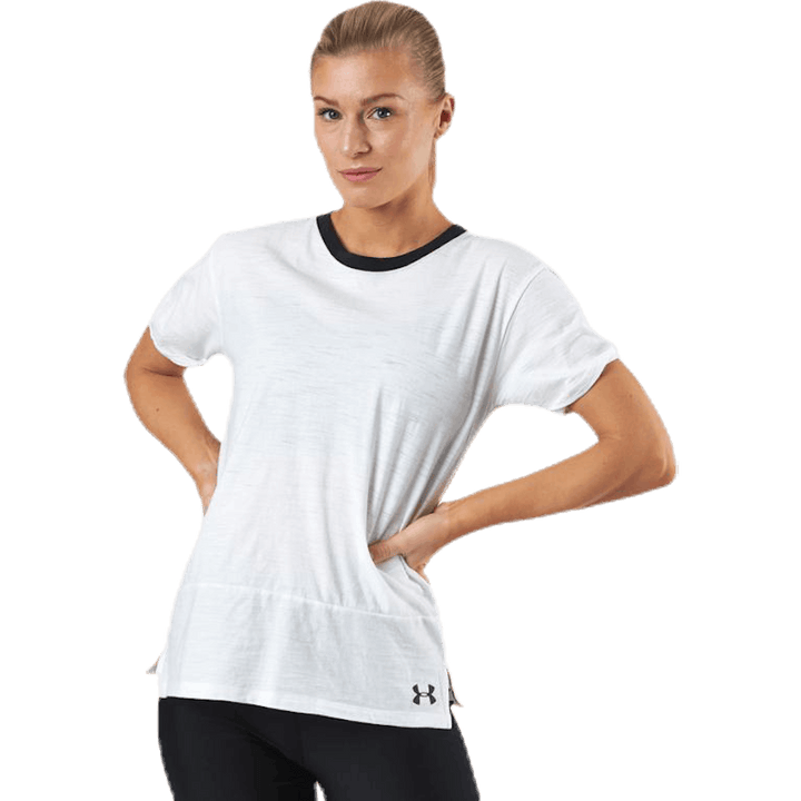 UA Charged Cotton SS Bianco