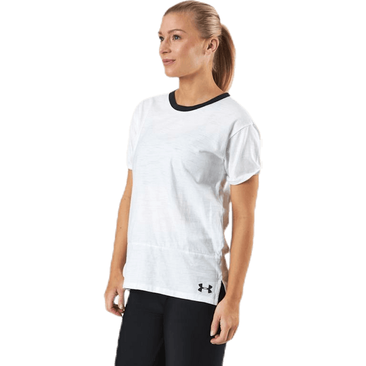 UA Charged Cotton SS Bianco