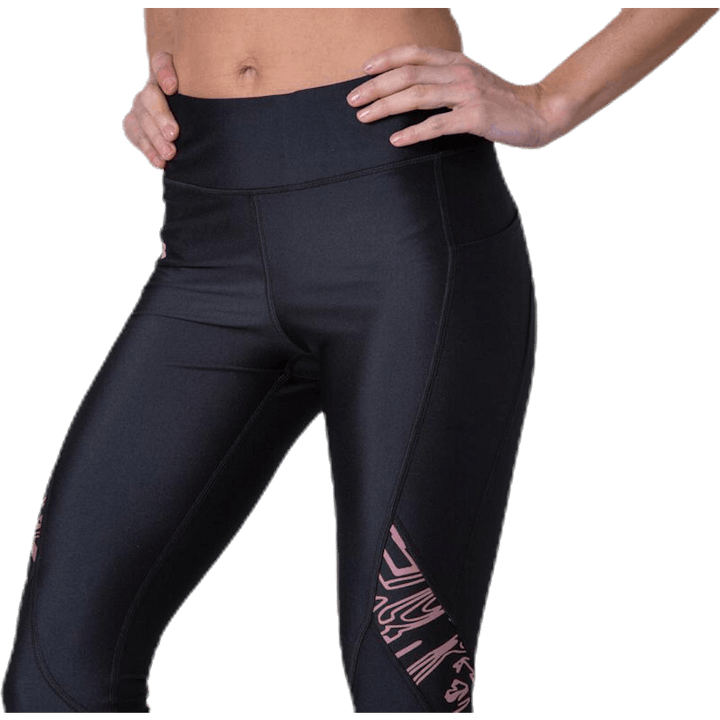 HG Armour Printed Panel Ankle Crop Black