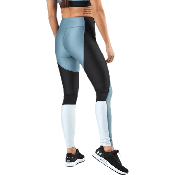 UA HG Armour Perforation Inset Leggings Turquoise