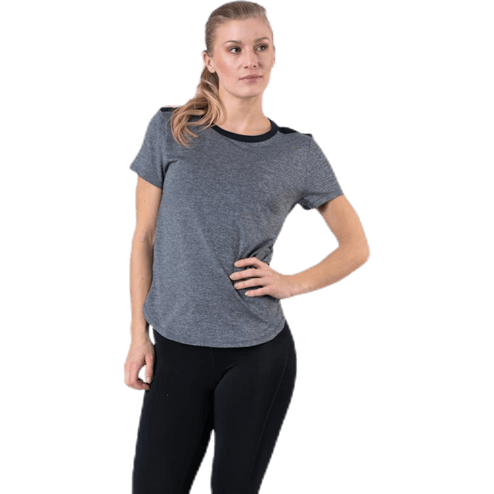 UA Armour Sport Crossback SS Schwarz