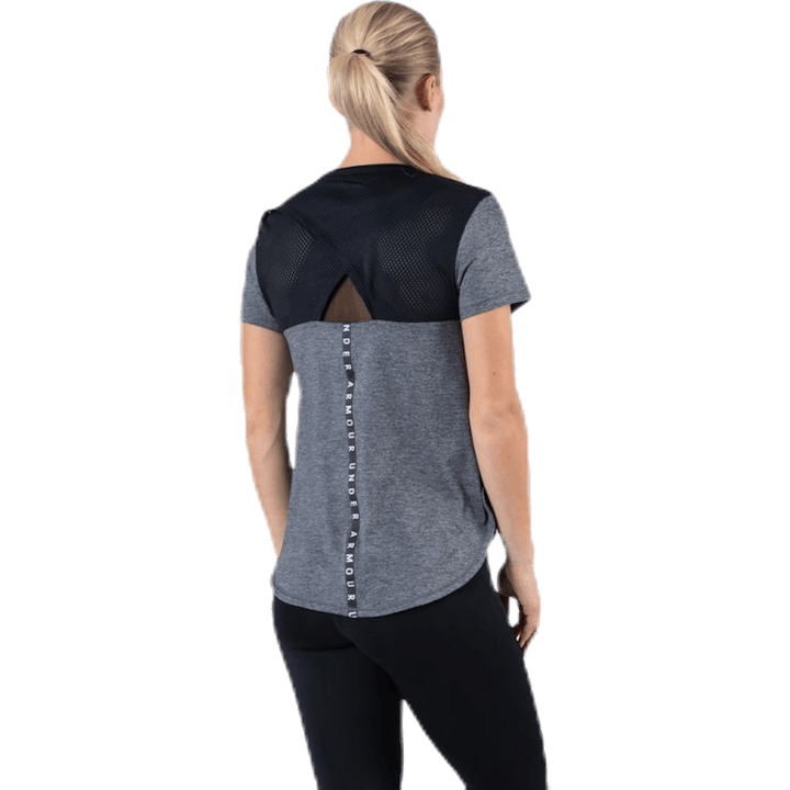 UA Armour Sport Crossback SS Schwarz