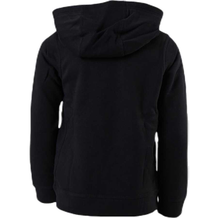 Sportswear Club Fleece Big Kids Pullover Hoodie BLACK/LT SMOKE GREY