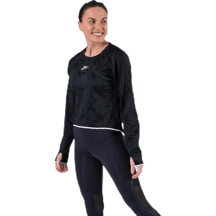 Air Midlayer Crew Black
