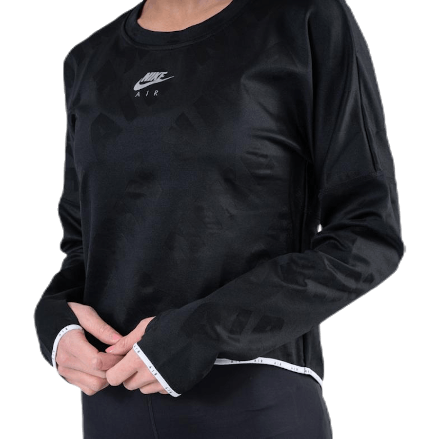 Air Midlayer Crew Black