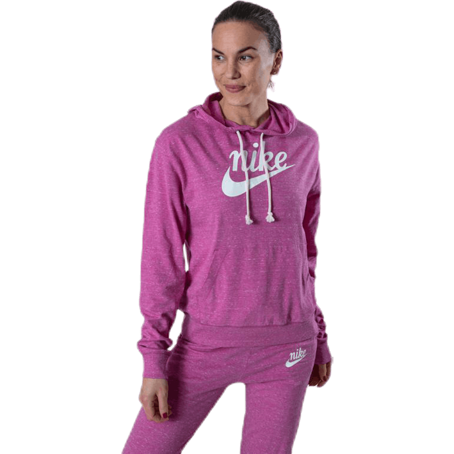 Gym Vintage Hoodie Pink