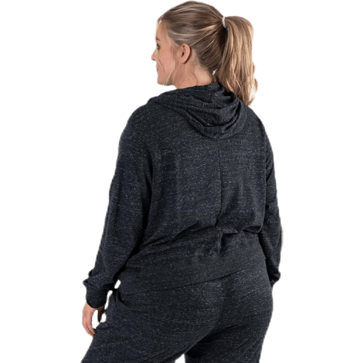 Felpa con cappuccio Gym Vintage Plus Nero
