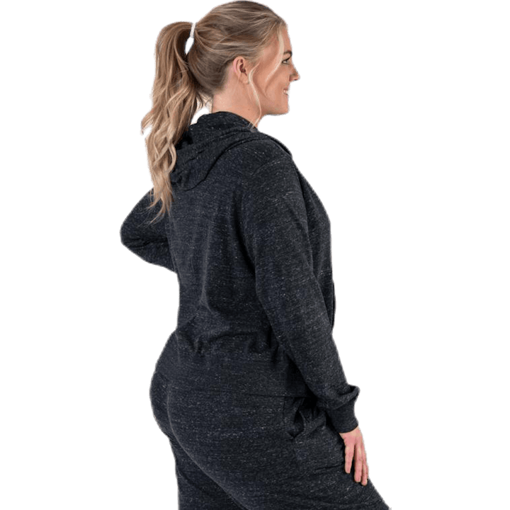 Felpa con cappuccio Gym Vintage Plus Nero