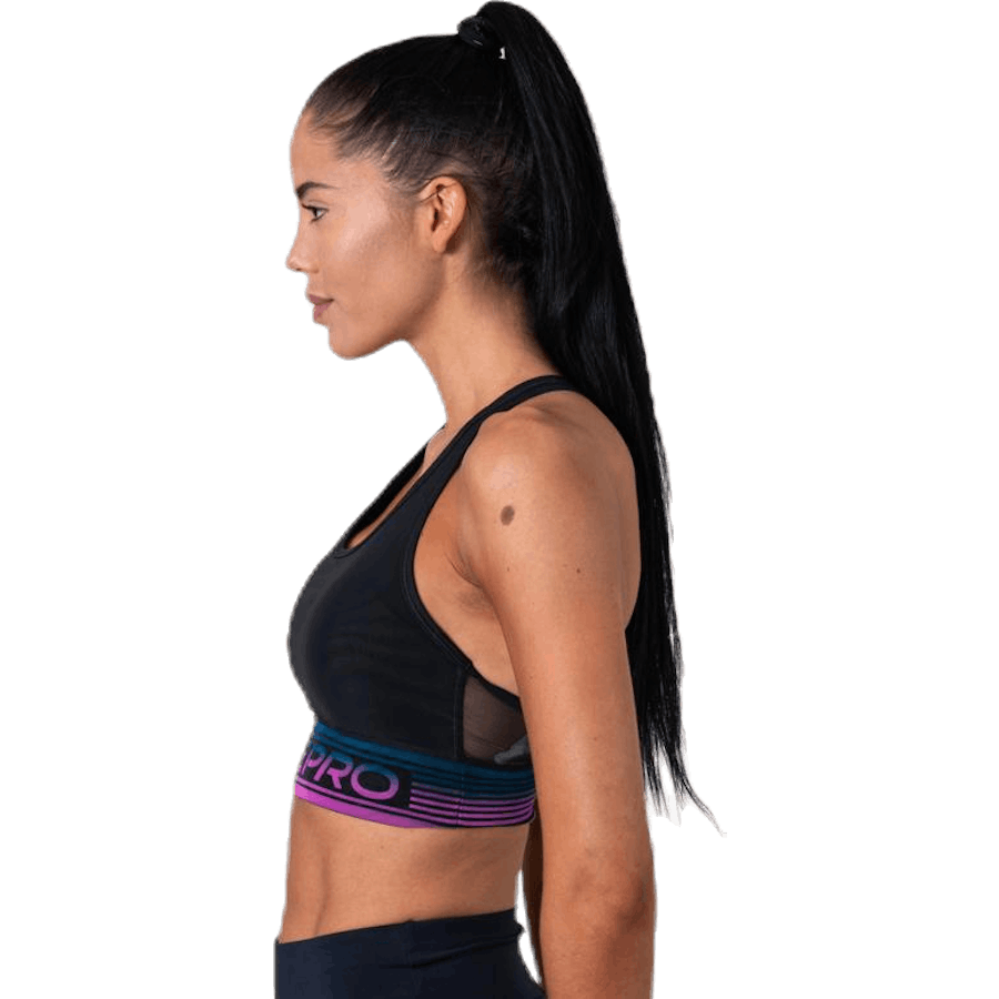 Pro Medium Pad Mesh Bra Black
