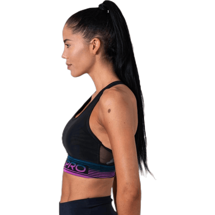Pro Medium Pad Mesh Bra Black