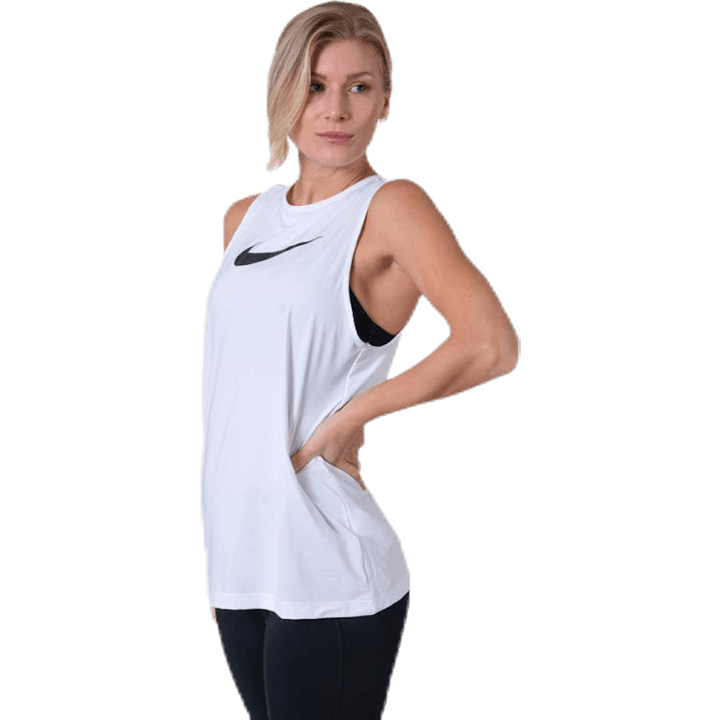 Essential Swoosh Tank White/Black