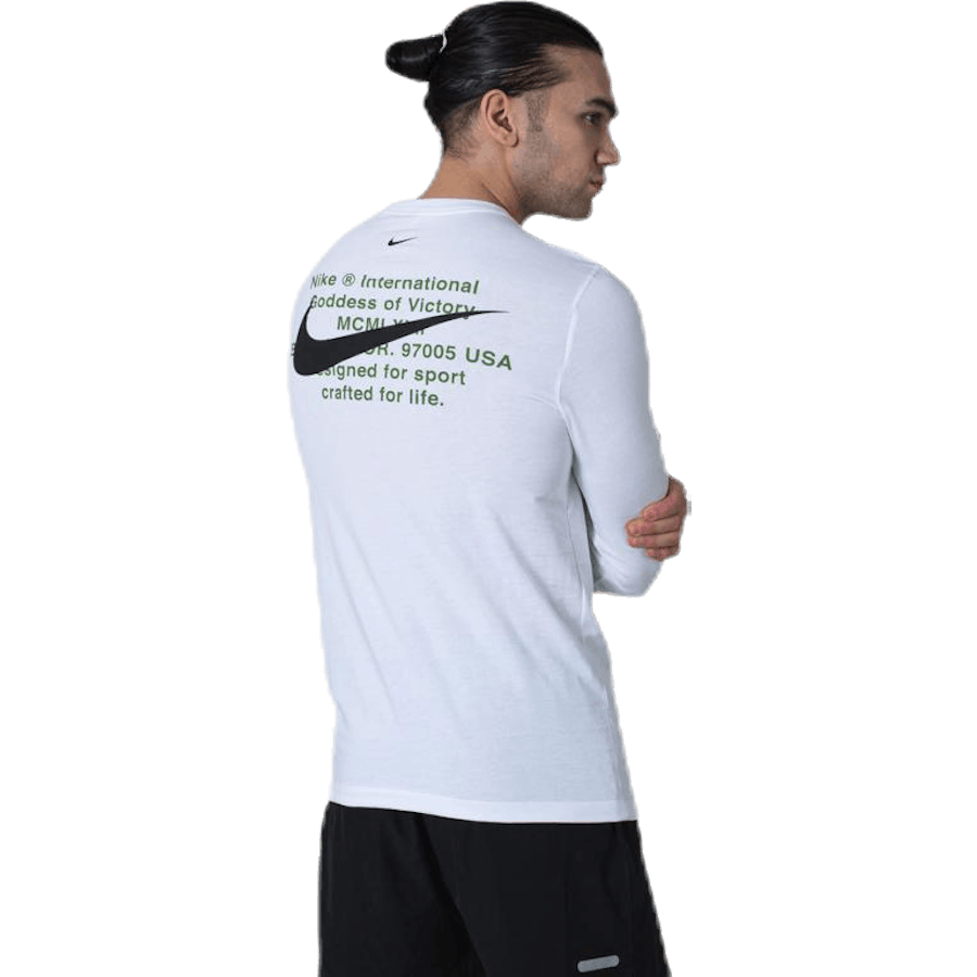 T-shirt Swoosh Ls Branco