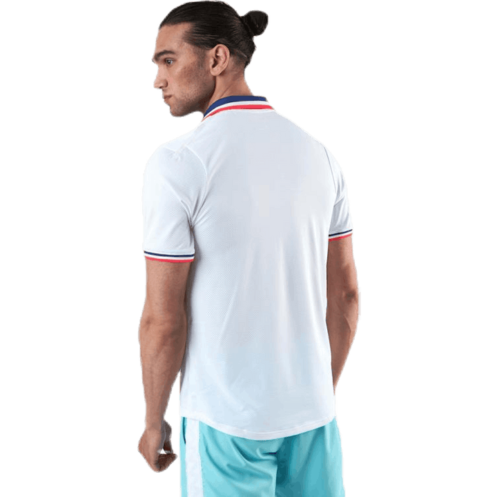 Court Slam Polo White/Green