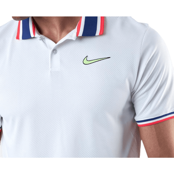 Court Slam Polo White/Green
