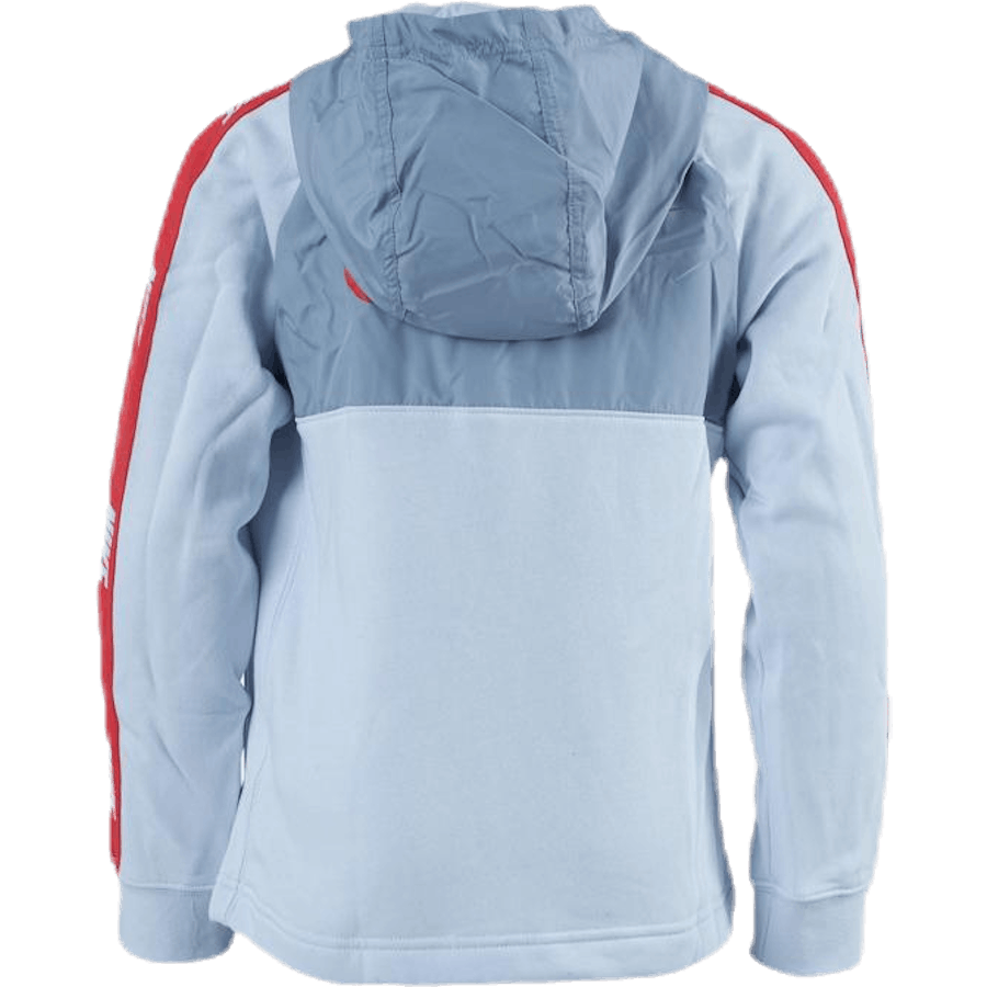 Hybrid 1/2 Zip Fleece Jr Blue/White
