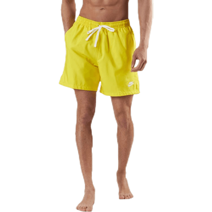 Basic Short Flow Bianco/Giallo