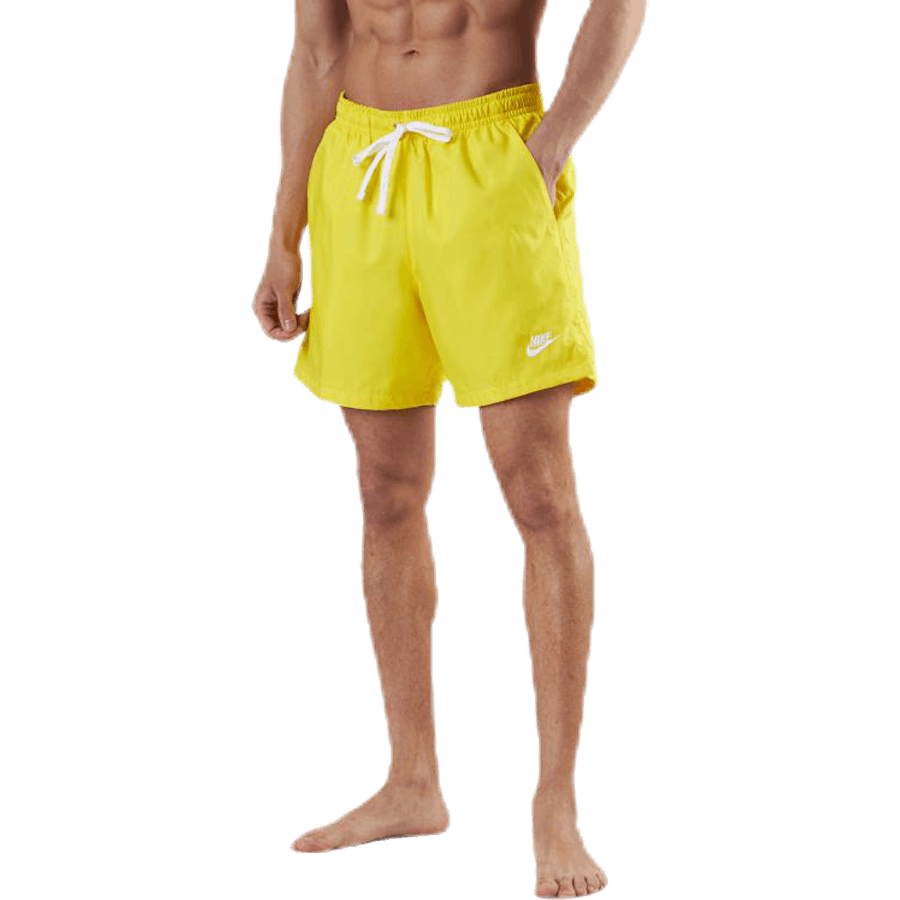 Basic Short Flow Bianco/Giallo