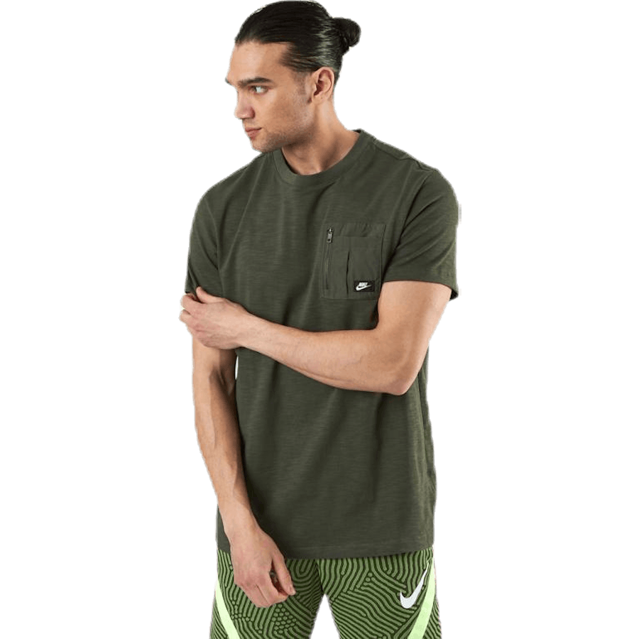 Nsw Me Top Ss Ltwt Mix Brown