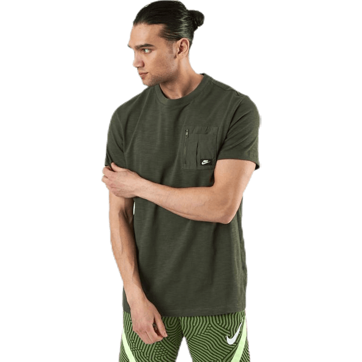Nsw Me Top Ss Ltwt Mix Brown