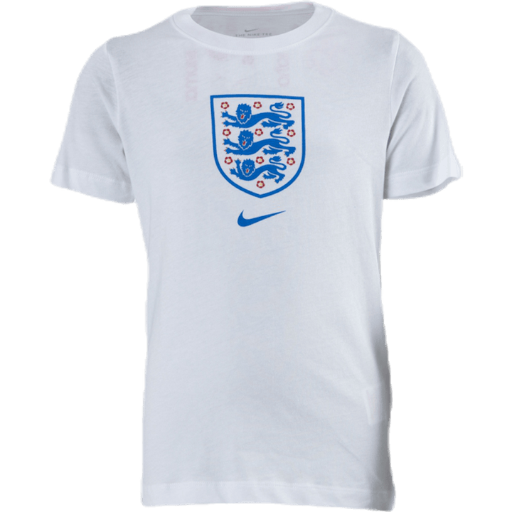 England Tee Evergreen Crest Junior Weiß