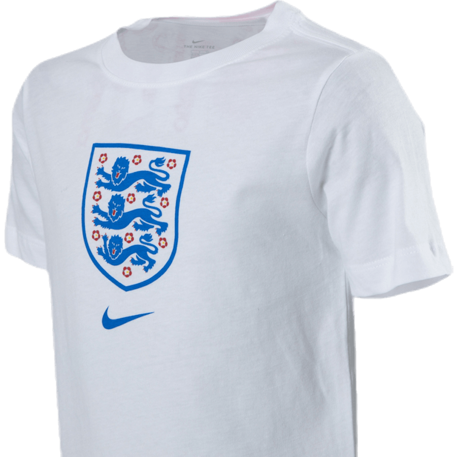 England Tee Evergreen Crest Junior Weiß