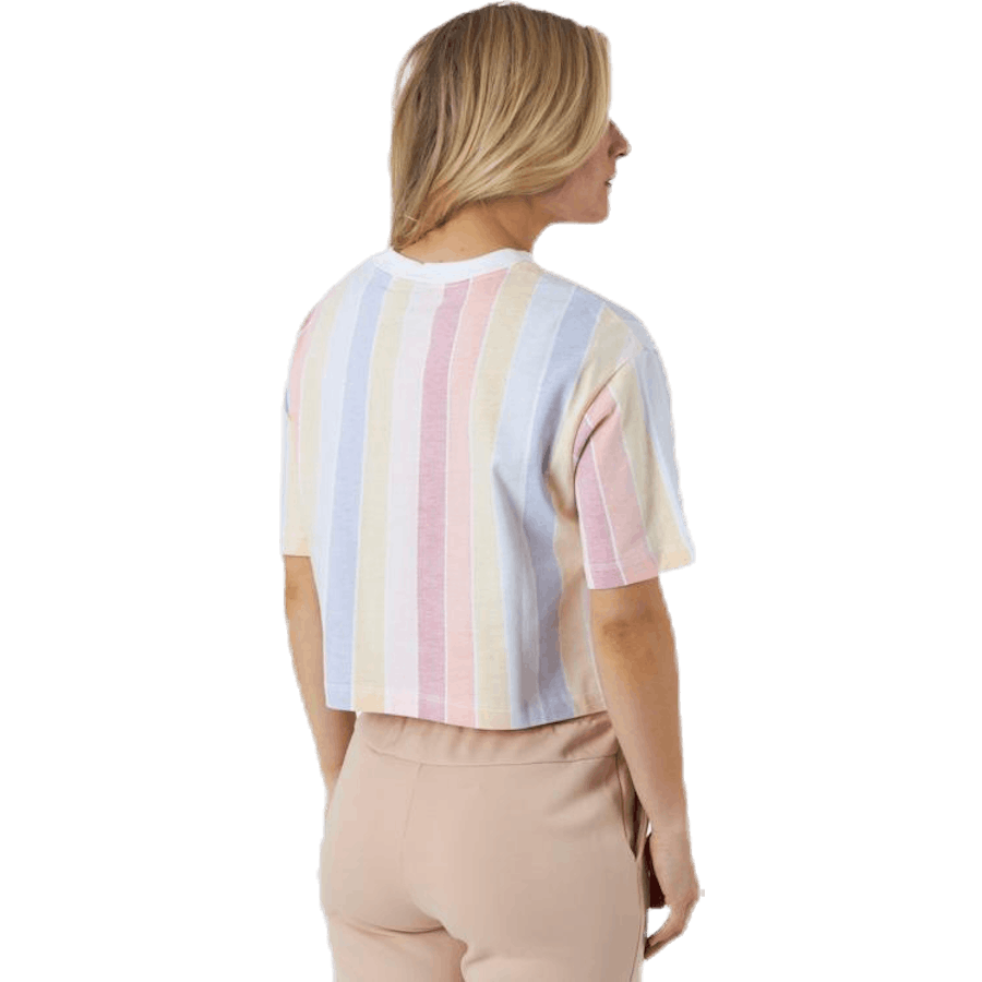 Nsw Retro Femme Top Ss Aop White