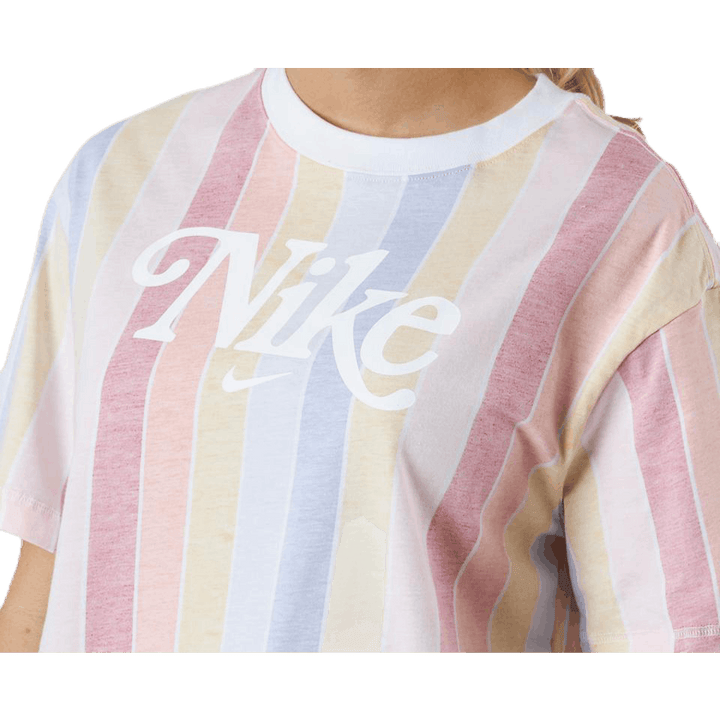 Nsw Retro Femme Top Ss Aop White