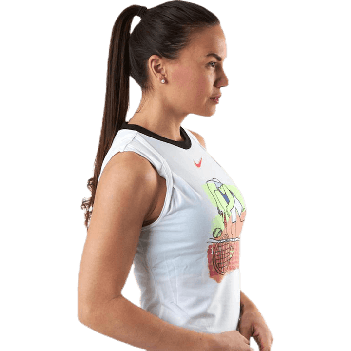 Court Dri-FIT Tank Weiß/Schwarz