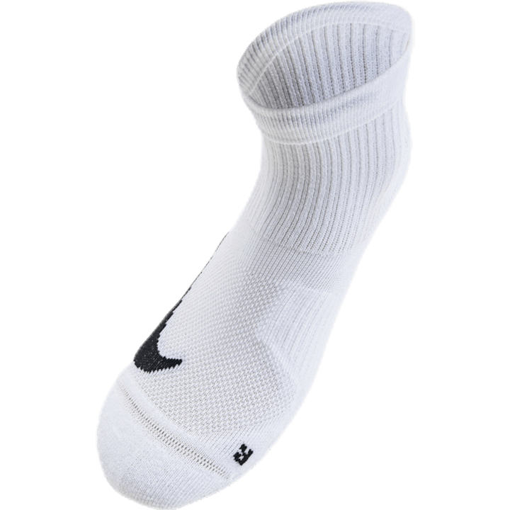 Multiplier Running Ankle Socks (2 Pair) WHITE/BLACK